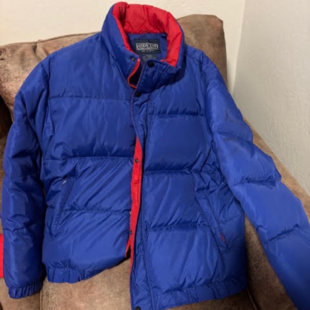 Unisex Large Lands End Down Jacket